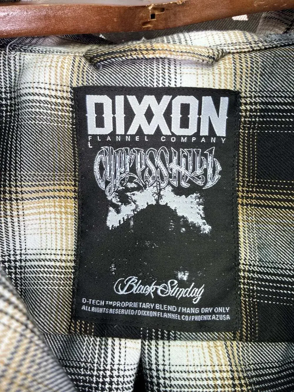 Dixxon Flannel Co. x Cypress Hill Black Sunday Flannel Shirt Size L - Picture 7 of 13